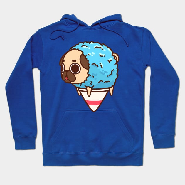 Snow Cone Puglie Hoodie by Puglie Pug 